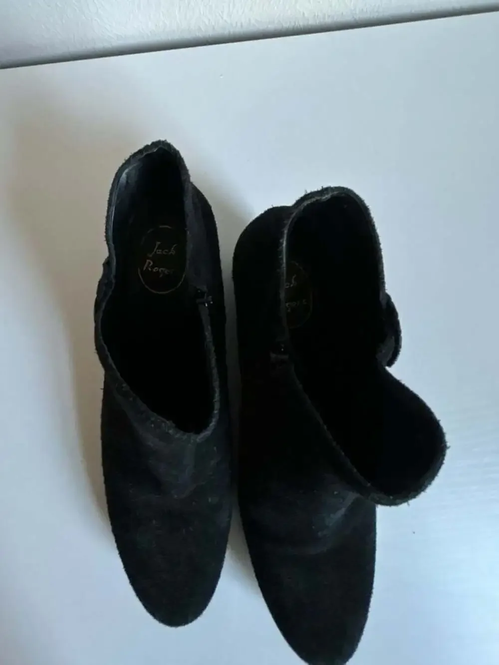 Jack Rogers Peyton Black Suede Ankle Booties
